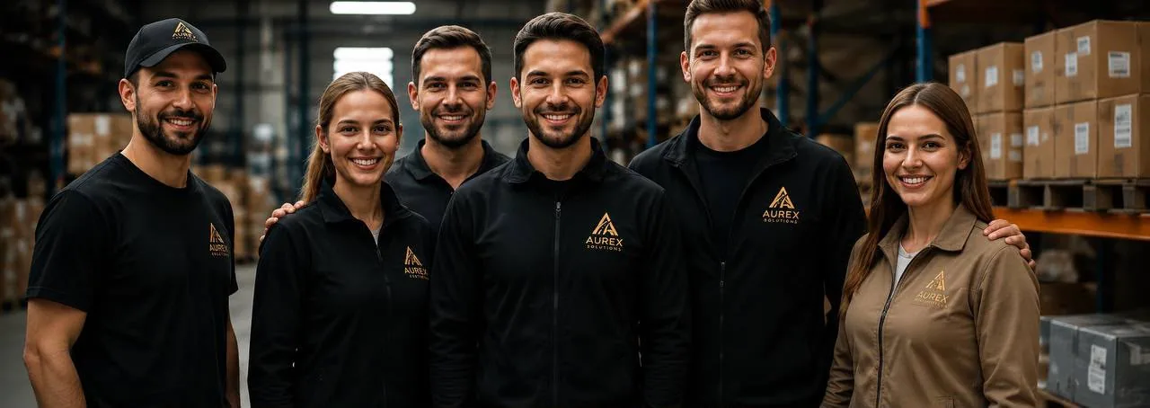 Zespół Aurex Solutions w magazynie
